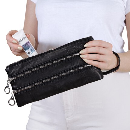 Redken Black Wristlet Bag
